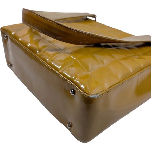 (S6) Chanel Shoulder Bag Yellow Leather - Picture 4 of 9